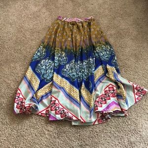 Colorful Boho Maxi Skirt